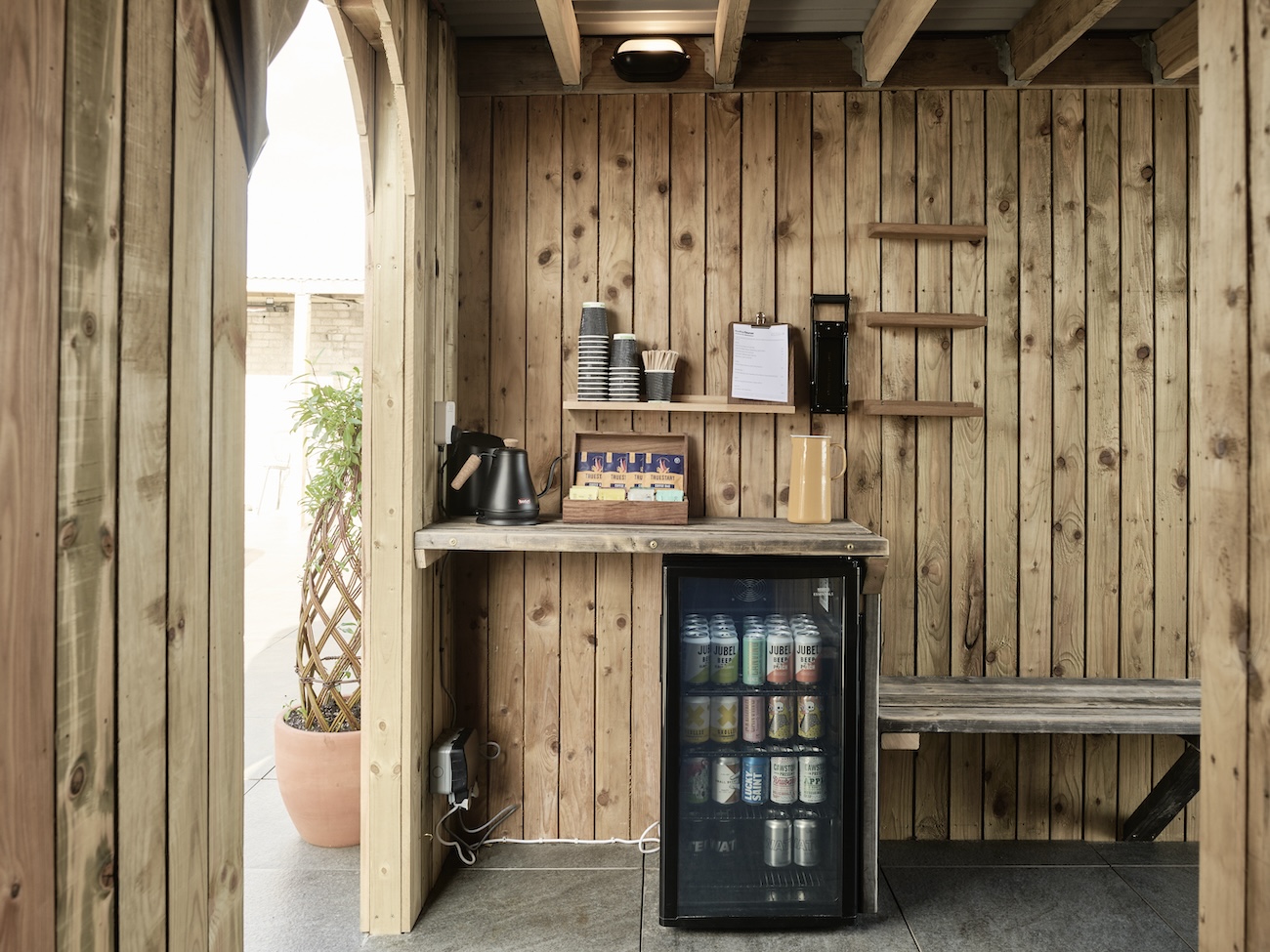 sauna Mini-bar and complimentary tea/coffee